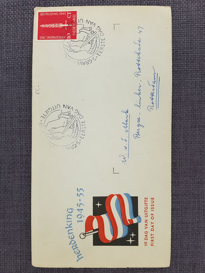 Eerste dag envelop 1945-1955 Herdenking