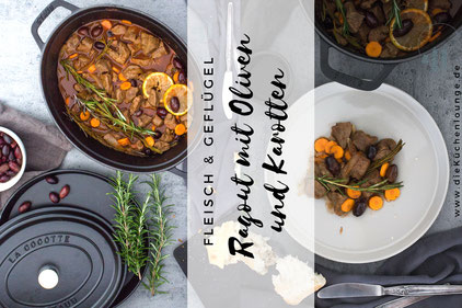 Ragout mit Oliven und Karotten