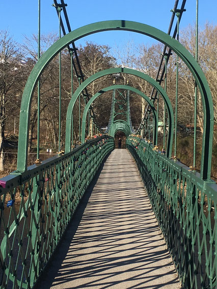 The Iron Suspension Bridge in Pitlochry