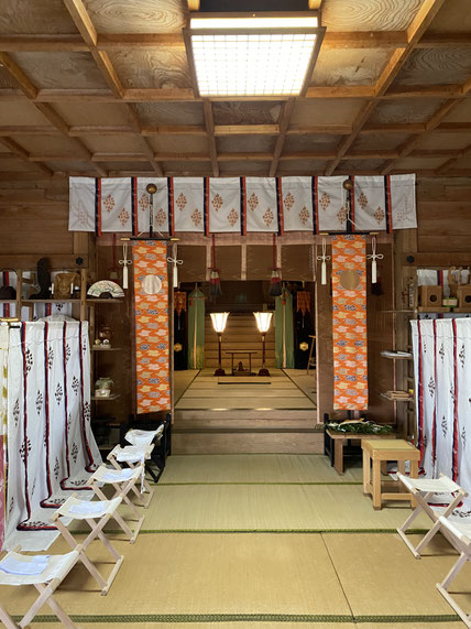 準備が整った拝殿