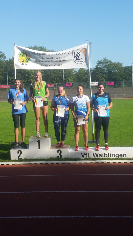 Siegerehrung beim RKS-Dreikampf der Juniorinnen!