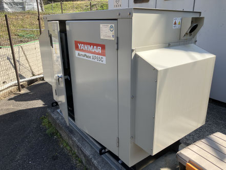 養護施設　山口県下関市　非常用発電機の擬似負荷試験　施工事例