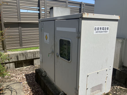 老人ホーム　山口県山口市　非常用発電機の擬似負荷試験　施工事例