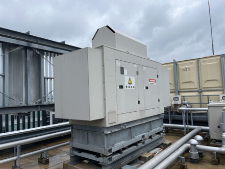 ホテル　福岡県福岡市　非常用発電機の擬似負荷試験　施工事例