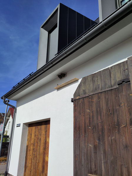 Schafhaus in Malmsheim mit Schwalbennestern Foto: NABU/I.Bücker