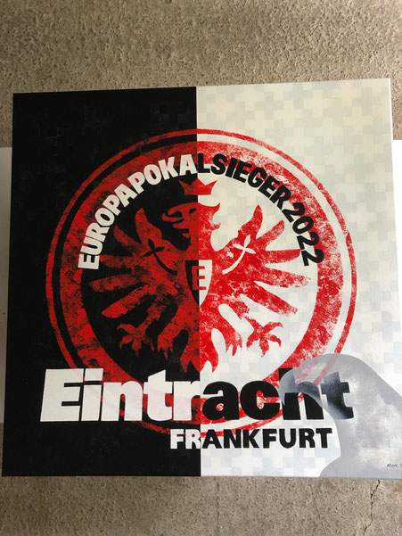 Auftragsarbeit zum Pokalsieg von Eintracht Frankfurt