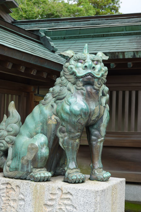 宗像大社 狛犬 吽形