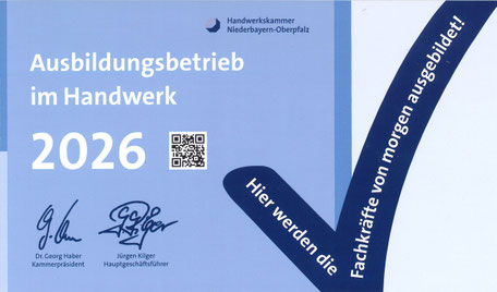 Ausbildungsbetrieb im Handwerk 2026 © CASA VARIO GmbH