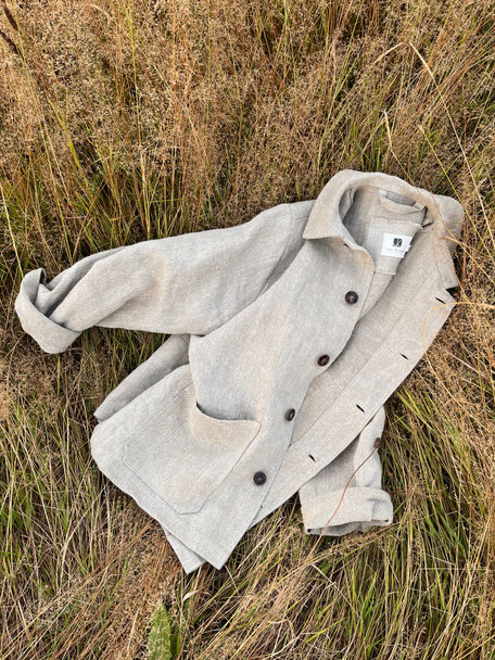 JACKE / Leinen / natur