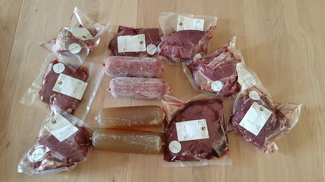 Beispielbild: 5 kg Paket Rindfleisch (Inhalt kann abweichen)