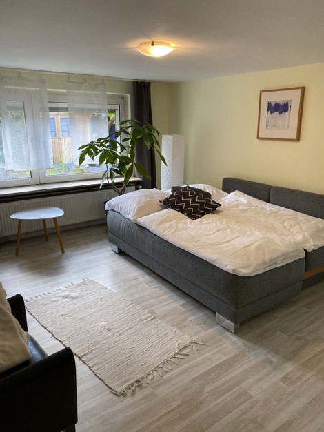 Wohnzimmer mit Schlafsofa