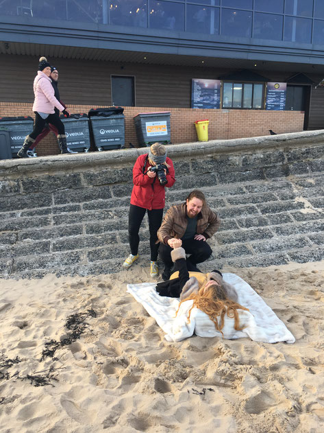Tynemouth Beach Engagement Photo Shoot, Emma Hedley Jewellery, Claire Collinson Photography