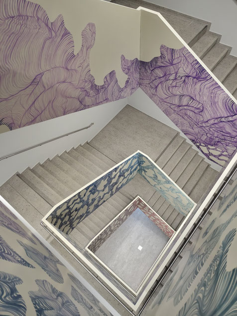 mural on the stairwell, 2026
