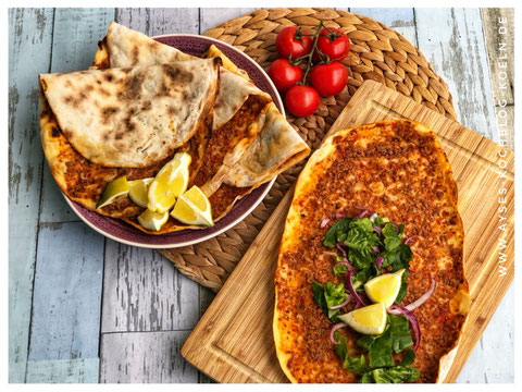 Die besten Lahmacun l Lahmacun Teig selber gemacht l tuerkische Pizza Rezept