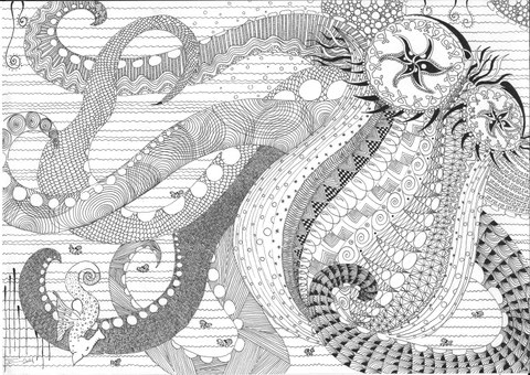 Portrait eines Octopus