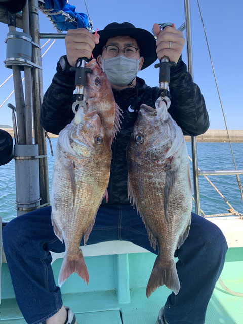 初タイラバ！で、見事3fish！　