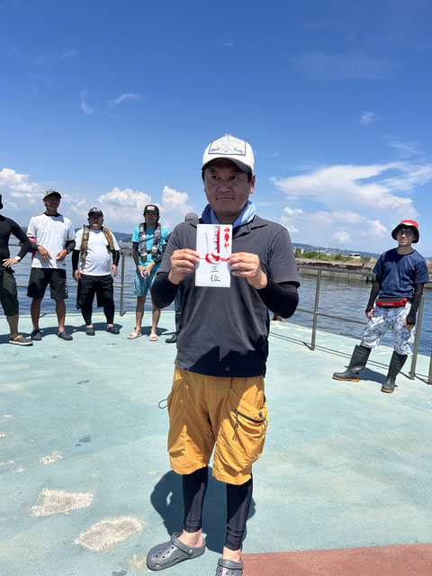 3位!おめでとうございます! 1号艇♬♬