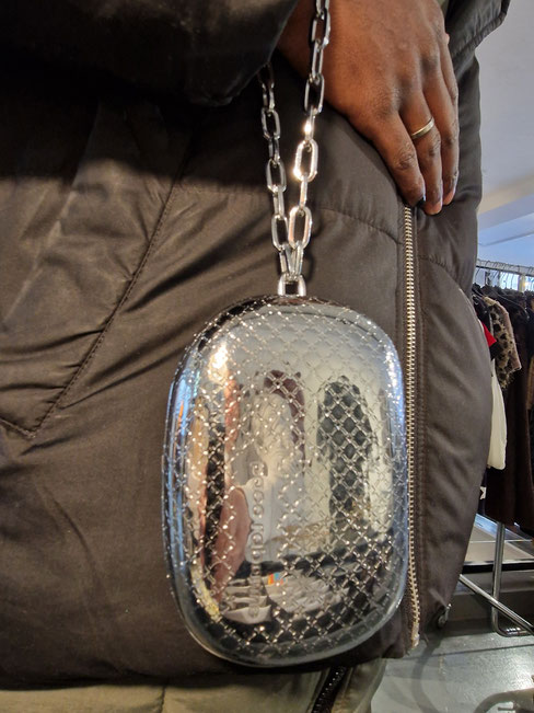 PACO RABANNE, silver purse