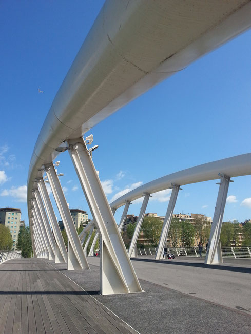 Passeggiatina al sole sul ponte della Musica, tra foro Italico e quartiere Flaminio