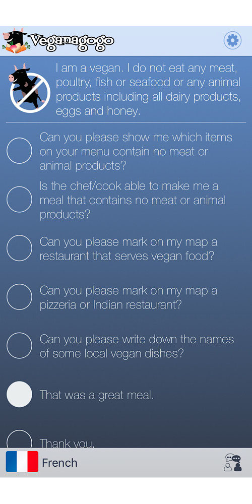 veganagogo vegan travel translation phrases