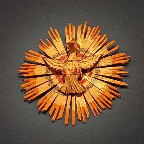 Madera policromada de la Paloma del Espíritu Santo Sur de Alemania, mediados del S.XIX.