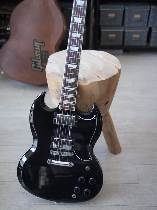 Gibson - SG Standard - Ebony - USED - SPOON - MJT・Warmothの Gibson - SG Standard - Ebony - USED - SPOON - MJT・Warmothの