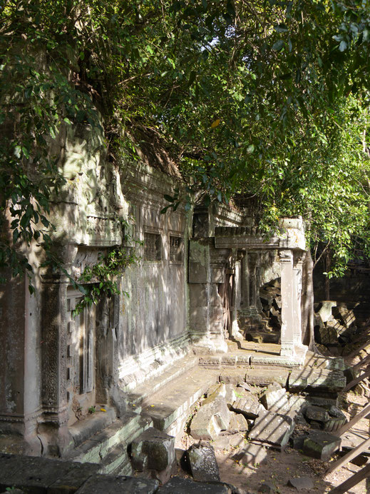 Im Eingangsbereich des Tempels... Beng Mealea, Kambodscha (Foto Jörg Schwarz)