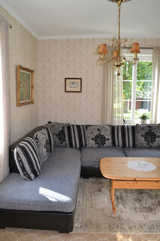 De gezellige woonkamer