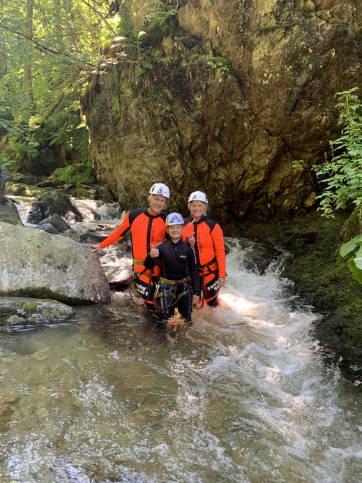 Canyoning Einsteiger Haiming Rafting Ötztal Fanky Sport Wasser Natur Familien Gruppen Aktivität