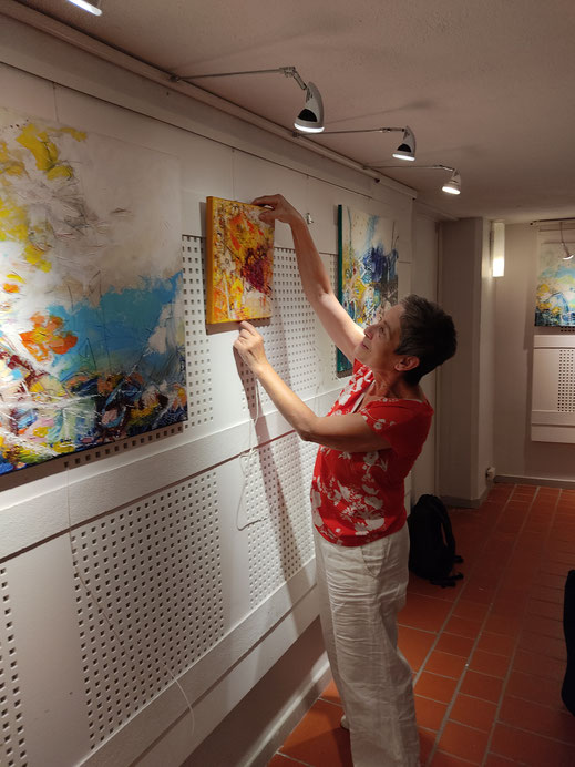 Elisabeth Augendre artiste peintre en Ariège, La Bastide de Sérou exposition à Foix