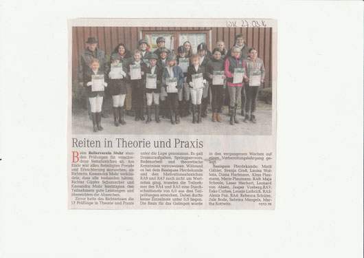 Artikel Weser-Kurier 27.03.2016