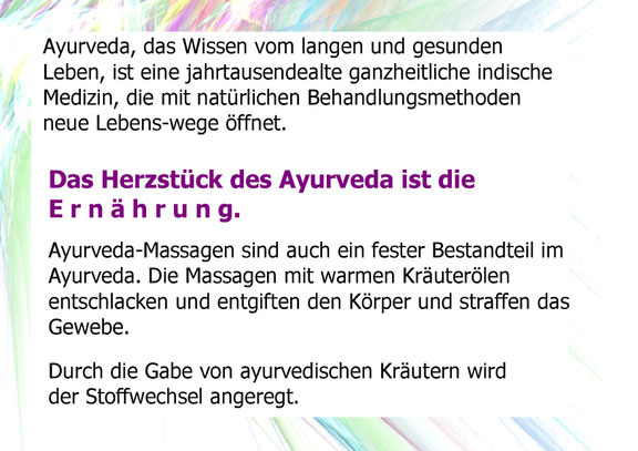 Das Herzstück des Ayurveda ist die Ernährung