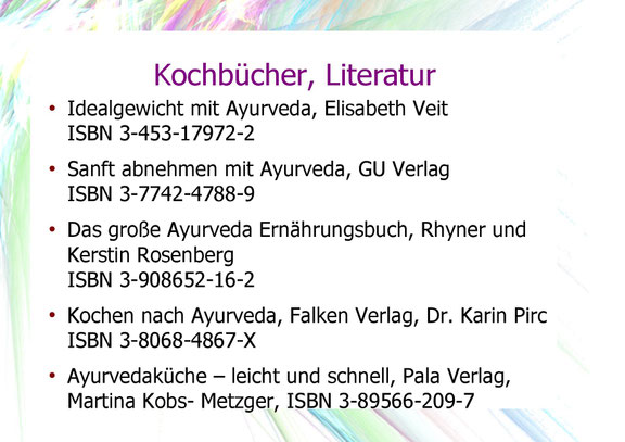 Kochbücher, Literatur, Empfehlungen