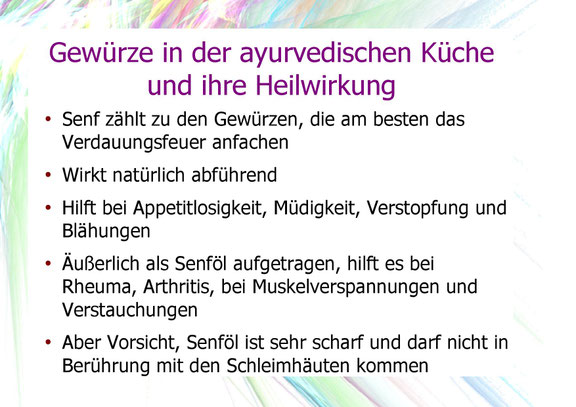 Senf und dessen Heilwirkung.