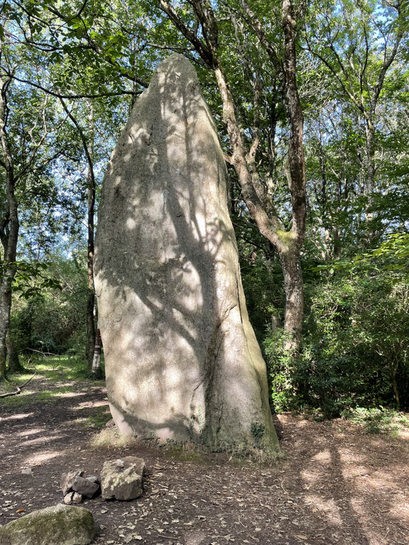 Bretagne, Hinterland, Argoat, Menhire, Dolmen, Sagen,Wälder