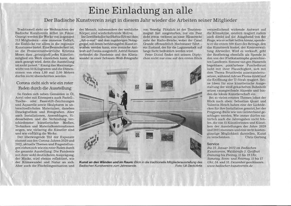 Presse Badische Neueste Nachrichten 22.12.2021
