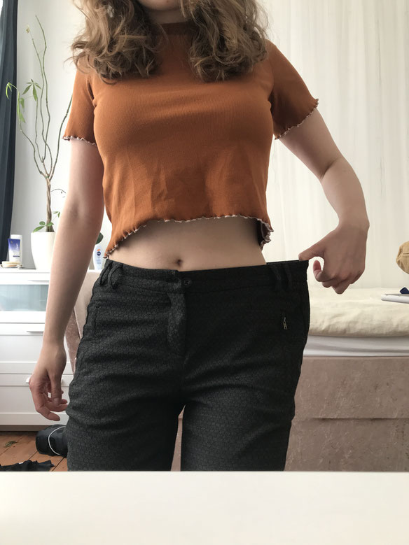 weight loss sewing hack re size jeans trousers pants maternity