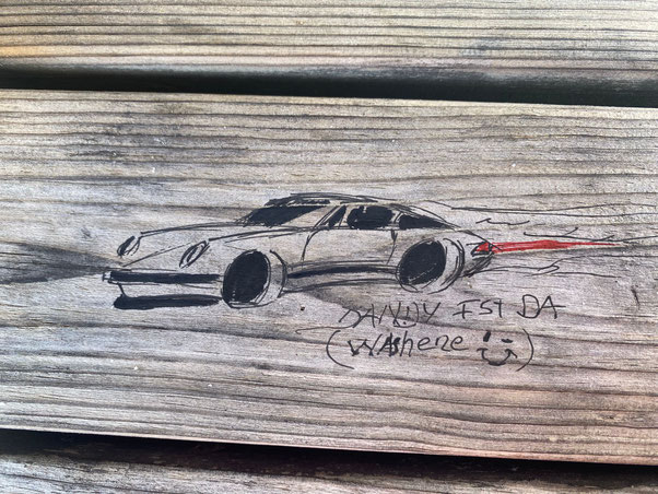Mike Vandenhende artiste peintre designer porsche, 911, carrera, draw, sketch, black, white, smoking dandy, art, fine art, spyder, outlaw, rwb, speedster, targa, 
