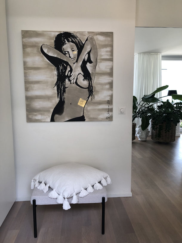 Daniela Schorno Künstlerin im Wohnbereich - Pop Art Deco Minimal Abstrakt Kunst
