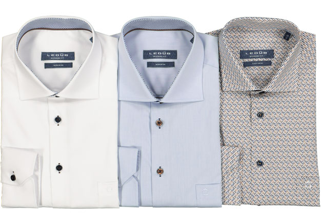 Ledub non iron overhemden