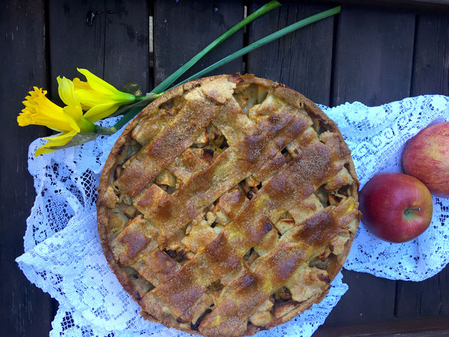 Apfel-Pudding-Kuchen