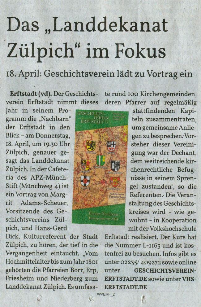 31.5.2024 Erftstadt Anzeiger