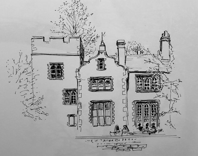 Ink pen on paper (Westgate Gardens, Canterbury) 2019