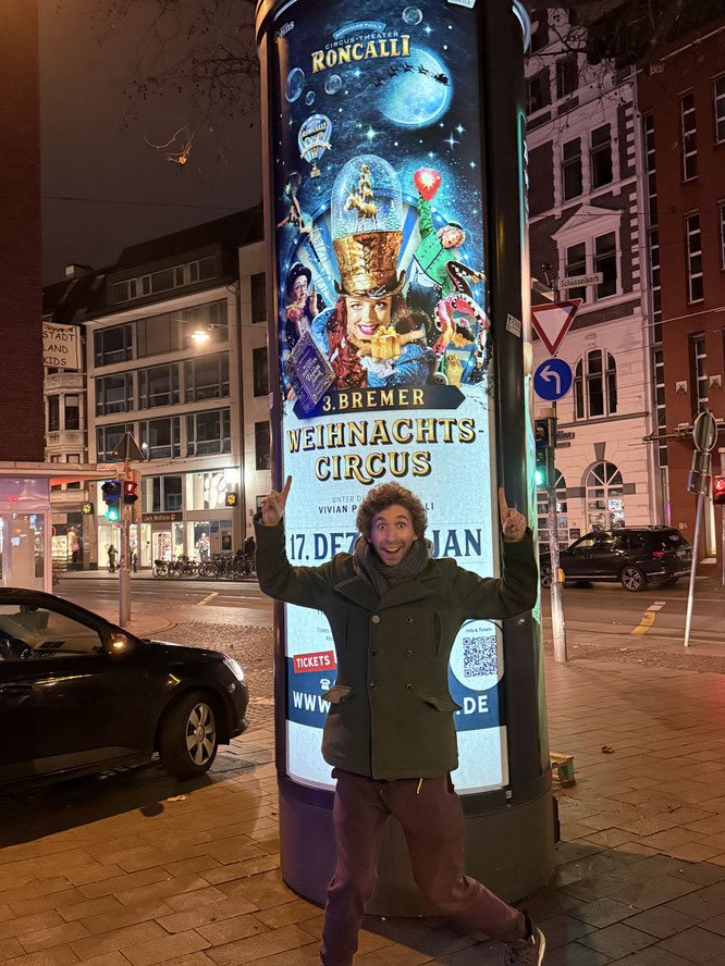 Roncalli Clown Kevinski in Bremen, Foto © privat