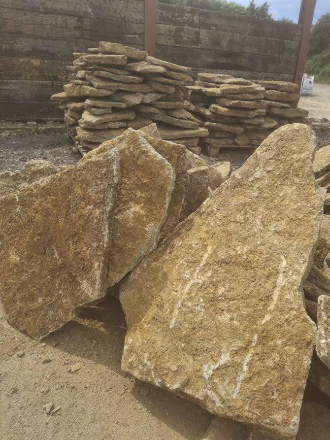 Paving stone stacked out