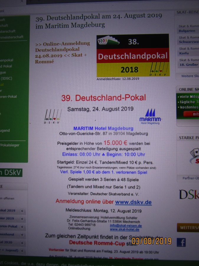 Das Team vom www.Skatspielershop.de ist dabei
