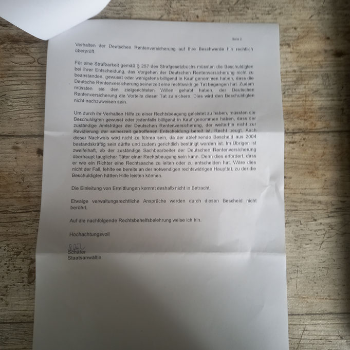 Staatsanwaltschaft Bonn: Hier sieht man keinen Ermittlungsansatz! Meine Beschwerde dagegen wird umgehend erfolgen und hier eingestellt werden...