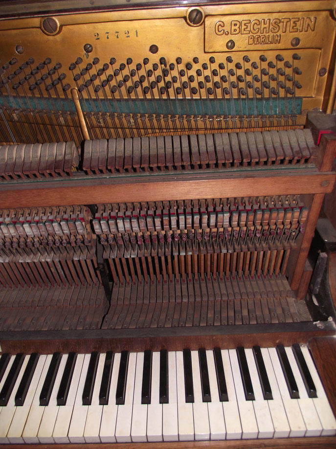 Rejig Beachstein piano at the Dower House, Isle of Islay, Inner Hebrides, Scotland.