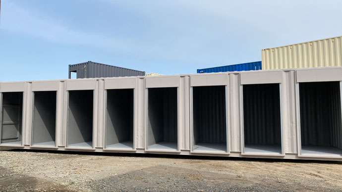 8シャッター付コンテナ40ft(中古)