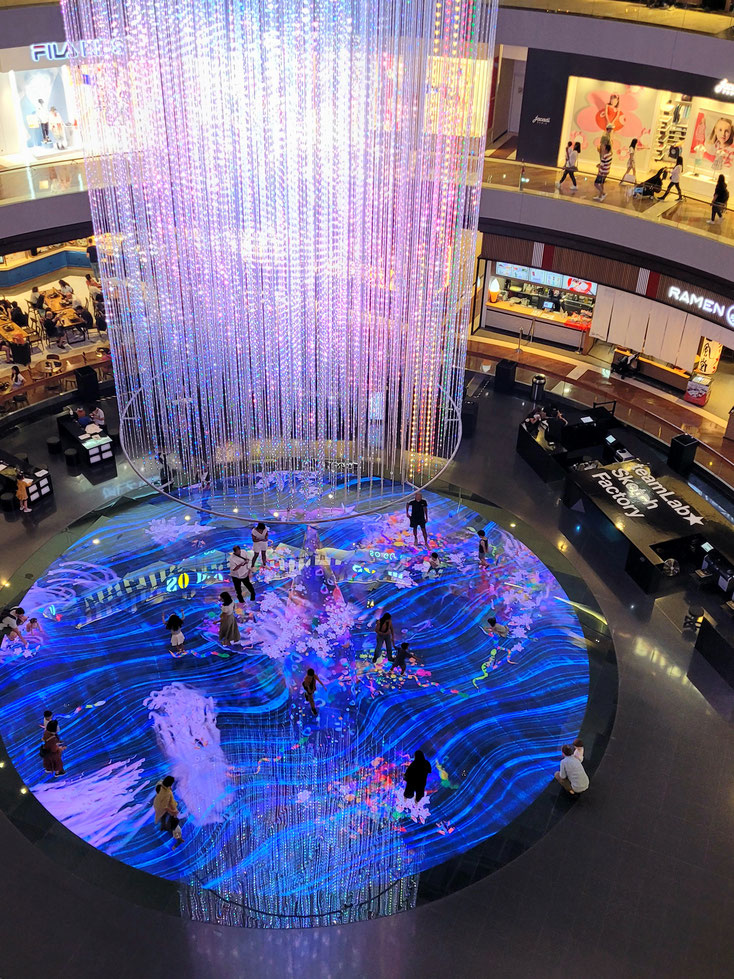 Virtueller Kinderspielplatz in der Shopping Mall